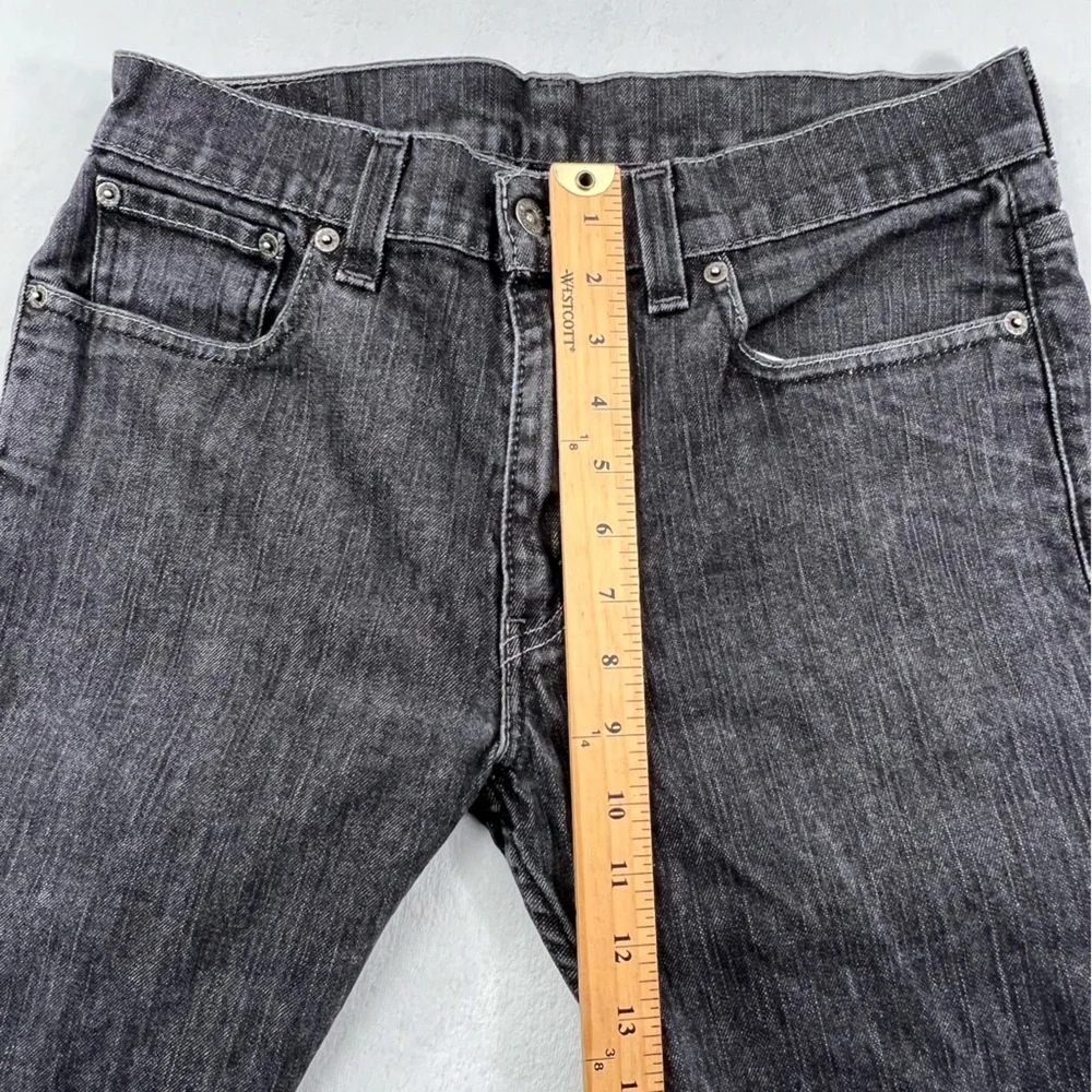 Levi Strauss 32x 30 Dark Gray‎ Silver 511 Cotton Blend Skinny Jeans